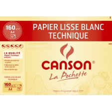 CANSON technisches Zeichenpapier DIN A4 160 g/qm weiß