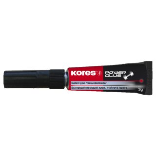 Kores Sekundenkleber "POWERGLUE" 3 g Tube