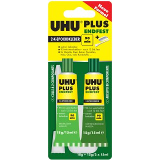 UHU 2 Komponenten Klebstoff plus endfest 33 g in Tube