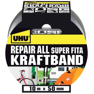 UHU Kraftband Repair all (B)50 mm x (L)10 m silber