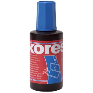 Kores Stempelfarbe Inhalt: 27 ml blau