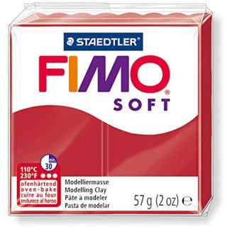 FIMO SOFT Modelliermasse ofenhärtend weihnachtsrot 57 g