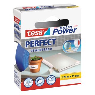 tesa Gewebeband 19 mm x 2,75 m blau