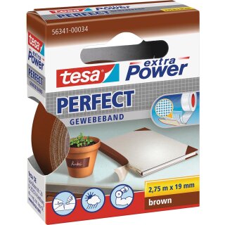 tesa Gewebeband 19 mm x 2,75 m braun