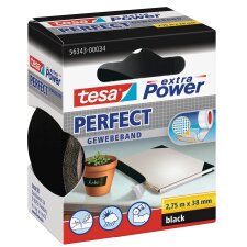tesa Gewebeband 38 mm x 2,75 m schwarz