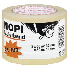 NOPI Maler Krepp Papierabdeckband 2er Aktions Turm beige