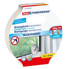 tesa Powerbond Montageband transparent 19 mm x 5,0 m