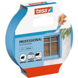 tesa ecoLogo Maler Krepp Precision Outdoor Papierabdeckband 25 mm x 25 m