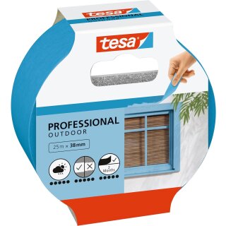 tesa ecoLogo Maler Krepp Precision Outdoor Papierabdeckband 38 mm x 25 m