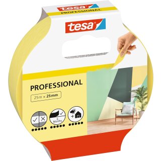 tesa Maler Krepp Precision Indoor Abdeckband 25 mm x 25 m