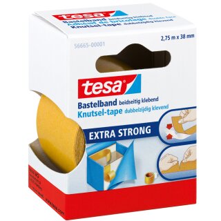 tesa Bastelband doppelseitiges Klebeband 38 mm x 2,75 m