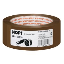 NOPI Verpackungsklebeband Universal 50 mm x 66 m braun...