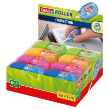 tesa ecoLogo Einweg Mini Korrekturroller 5mm x 6 m Display (Preis pro Stück)