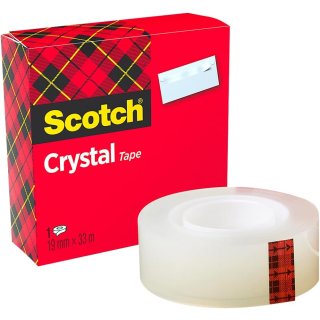 Scotch Klebefilm Crystal Clear 600 19 mm x 33 m Karton