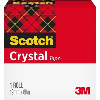 Scotch Klebefilm Crystal Clear 600 19 mm x 66 m Karton