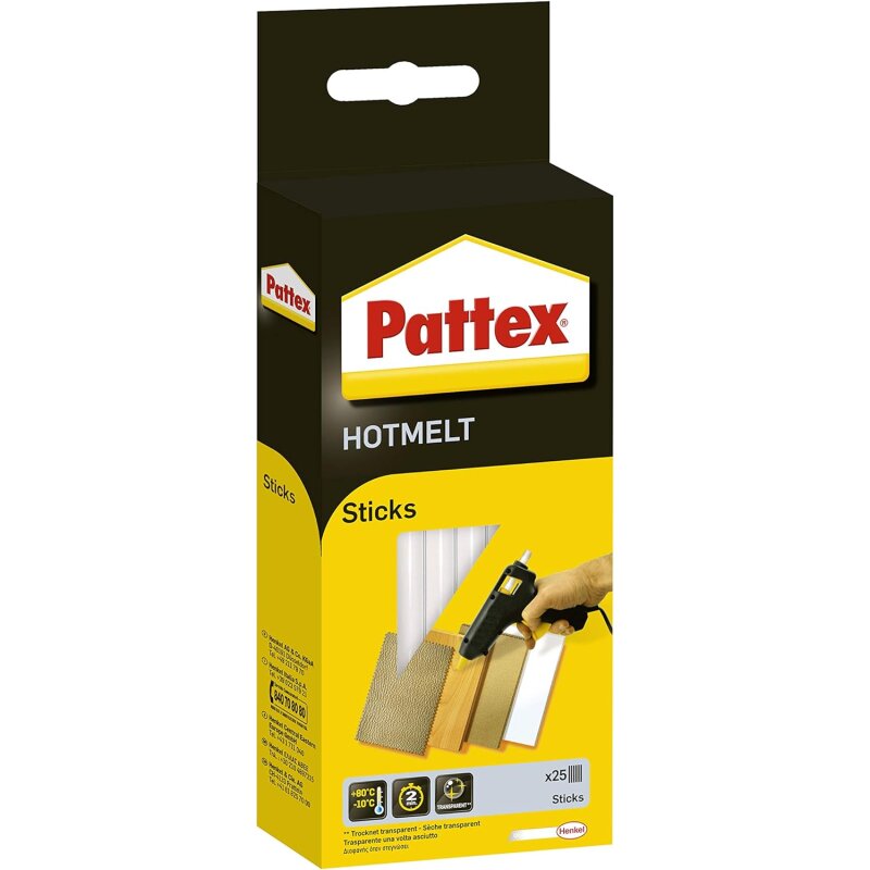 Pattex Heißklebesticks transparent-hochfest | 500g