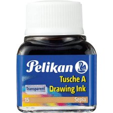 Pelikan Tusche A Inhalt: 10 ml im Glas Sepia (15)