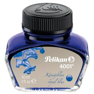 Pelikan Tinte 4001 im Glas königsblau Inhalt: 30 ml
