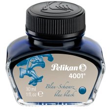 Pelikan Tinte 4001 im Glas blau schwarz Inhalt: 30 ml