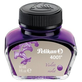Pelikan Tinte 4001 im Glas violett Inhalt: 30 ml