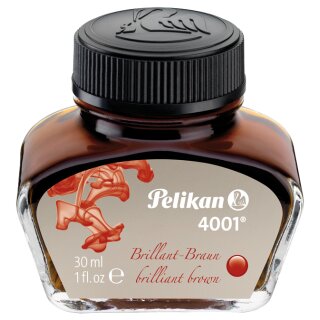 Pelikan Tinte 4001 im Glas braun Inhalt: 30 ml