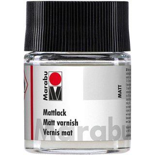 Marabu Mattlack matt 50 ml im Glas Kunstharzlack farblos