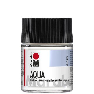 Marabu Klarlack Aqua transparent-glänzend 50 ml im Glas