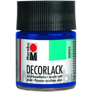 Marabu Acryllack "Decorlack" mittelblau 50 ml im Glas