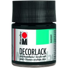 Marabu Acryllack "Decorlack" schwarz 50 ml im Glas