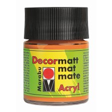 Marabu Acrylfarbe "Decormatt" orange 50 ml im Glas
