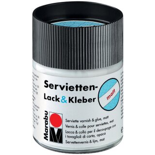 Marabu Servietten Lack & Kleber matt 50 ml im Glas