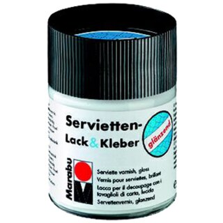 Marabu Servietten Lack & Kleber glänzend 50 ml im Glas