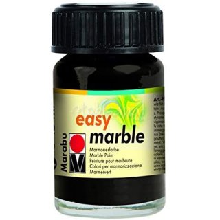 Marabu Marmorierfarbe "Easy Marble" schwarz 15 ml im Glas