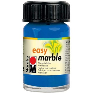 Marabu Marmorierfarbe "Easy Marble" azurblau 15 ml Glas