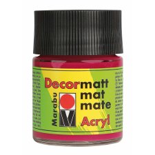 Marabu Acrylfarbe "Decormatt" karminrot 50 ml...
