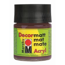 Marabu Acrylfarbe "Decormatt" mittelbraun 50 ml...