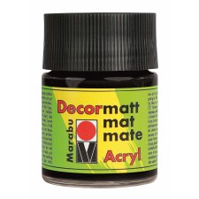 Marabu Acrylfarbe "Decormatt" schwarz 50 ml im...