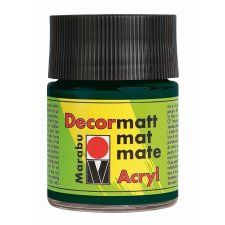 Marabu Acrylfarbe "Decormatt" tannengrün 50 ml im Glas