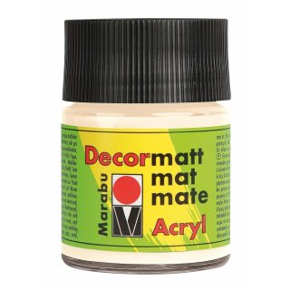 Marabu Acrylfarbe "Decormatt" elfenbein 50 ml im Glas
