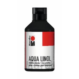 Marabu Aqua Linoldruckfarbe schwarz 250 ml