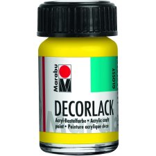 Marabu Acryllack "Decorlack" gelb 15 ml im Glas
