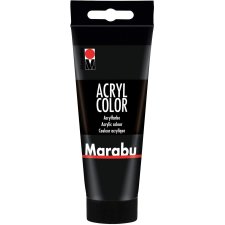 Marabu Acrylfarbe "AcrylColor" schwarz 100 ml