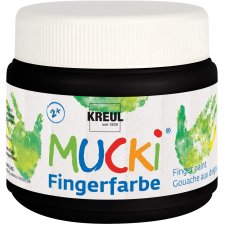 KREUL Fingerfarbe "MUCKI" schwarz 150 ml