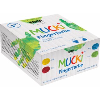 KREUL Fingerfarbe "MUCKI" 150 ml 4er Set