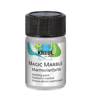 KREUL Marmorierfarbe "Magic Marble" silber 20 ml im Glas