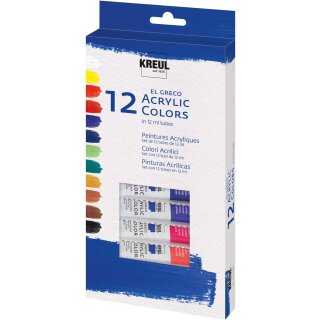 KREUL Acrylfarbe el Greco 12 ml 12er Set