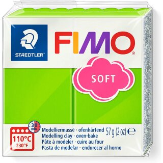 FIMO SOFT Modelliermasse ofenhärtend apfelgrün 57 g