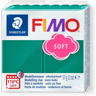 FIMO SOFT Modelliermasse ofenhärtend smaragdgrün 57 g