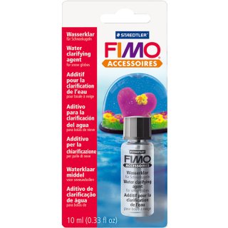 FIMO Wasserklar für Schneekugel 10 ml in Glasfläschchen Pinsel im Deckel