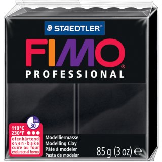 FIMO PROFESSIONAL Modelliermasse ofenhärtend schwarz 85 g